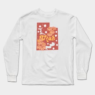 Utah Illustrated Map Long Sleeve T-Shirt